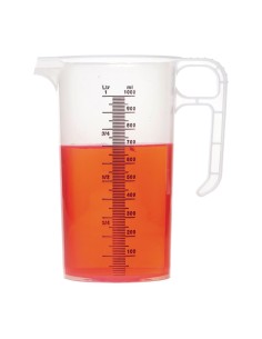 Pichet mesureur 1L en polypropylène - Pro-Measures 2