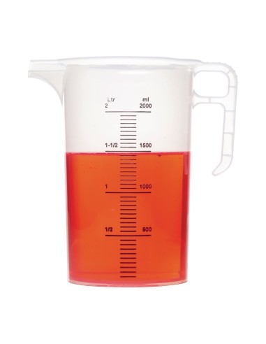 Pichet mesureur 2L Pro-Measures - Polypropylène alimentaire