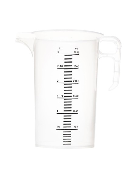 Pichet mesureur 3L Pro-Measures - Polypropylène alimentaire