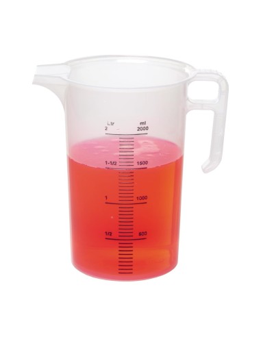 Pichet mesureur 2L Pro-Measures - Polypropylène alimentaire