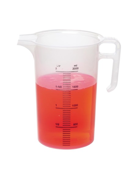 Pichet mesureur 2L Pro-Measures - Polypropylène alimentaire