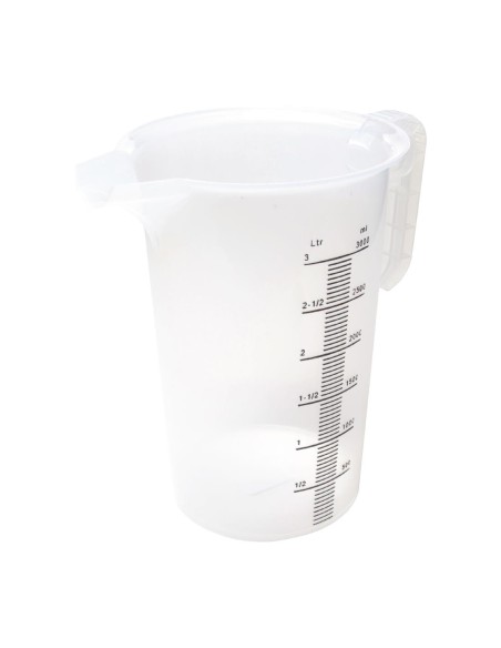 Pichet mesureur 3L Pro-Measures - Polypropylène alimentaire