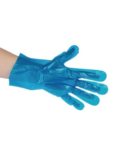 Gants alimentaires compostables Vegware bleu M - lot 2400