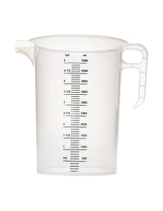 Pichet mesureur 5L Pro-Measures - Polypropylène alimentaire