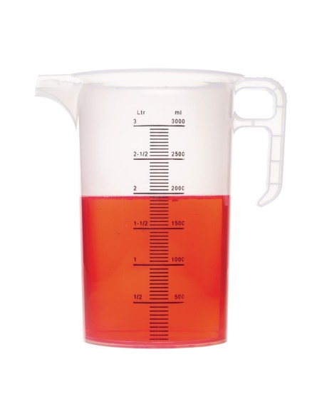 Pichet mesureur 3L Pro-Measures - Polypropylène alimentaire
