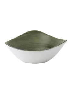 Bols triangulaires Churchill Stonecast Vert 178 mm - lot de 12