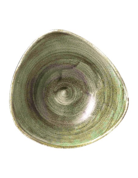 Bols triangulaires Churchill Stonecast Vert 178 mm - lot de 12
