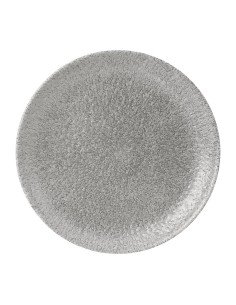 Assiettes rondes Churchill Raku Jasper Grey 217mm - lot de 12