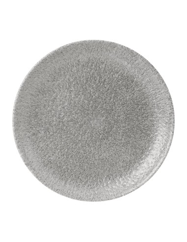 Assiettes rondes Churchill Raku Jasper Grey 217mm - lot de 12