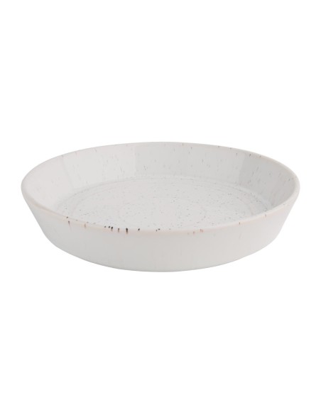 Bols plats blancs Olympia Cavolo 220 mm - lot de 4