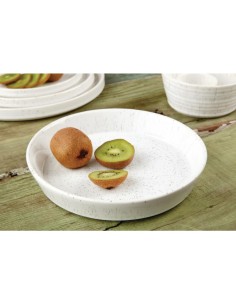Bols plats blancs Olympia Cavolo 220 mm - lot de 4 2