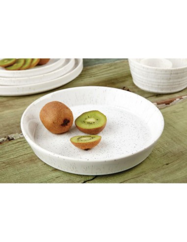 Bols plats blancs Olympia Cavolo 220 mm - lot de 4