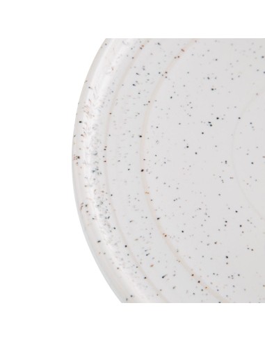Assiettes plates Olympia Cavolo blanc moucheté 220mm - lot de 6