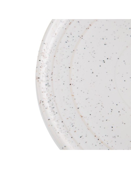 Assiettes plates Olympia Cavolo blanc moucheté 220mm - lot de 6