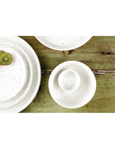 Pots à sauce Olympia Cavolo blanc moucheté 67 mm - lot de 12