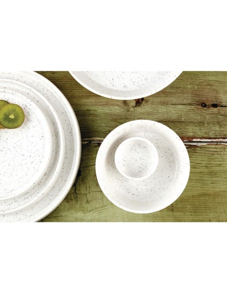 Pots à sauce Olympia Cavolo blanc moucheté 67 mm - lot de 12