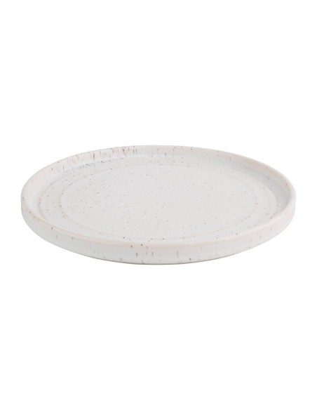 Assiettes plates Olympia Cavolo blanc moucheté 220mm - lot de 6