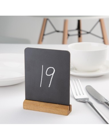 Mini ardoises de table Olympia 100x80 mm - lot de 4