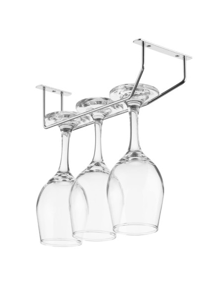 Support verre à pied Olympia 254mm - Chrome élégant