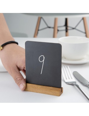 Mini ardoises de table Olympia 100x80 mm - lot de 4