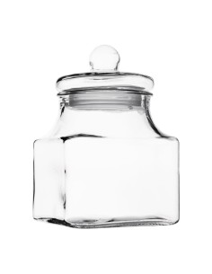 Bocal à biscuits carré Olympia 2,4 L - Verre transparent