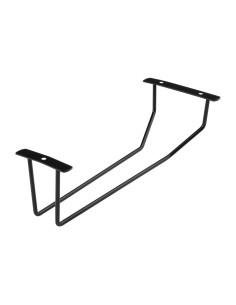 Support de verres à pied noir Olympia 254 mm - rangement compact 2