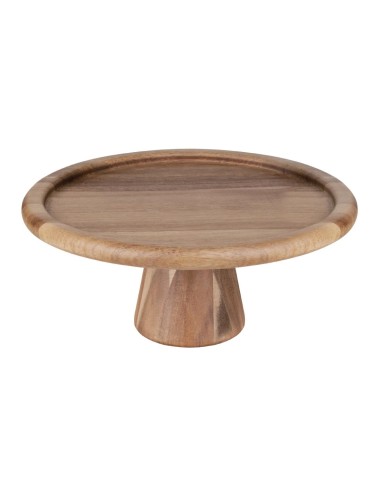 Présentoir à gâteau en acacia Olympia 305 mm