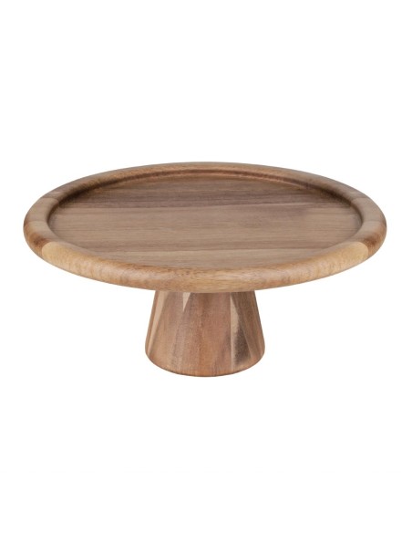 Présentoir à gâteau en acacia Olympia 305 mm