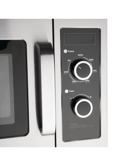 Micro-ondes professionnel Buffalo 34L 1800W - Inox