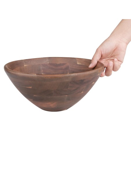Bol en acacia Olympia 254 mm - élégant et durable