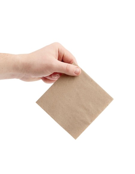 Serviettes cocktail 2 plis 1/4 - Fiesta Recyclable 240mm