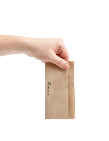 Serviettes kraft recyclées 1 pli Fiesta Recyclable 6000 pcs