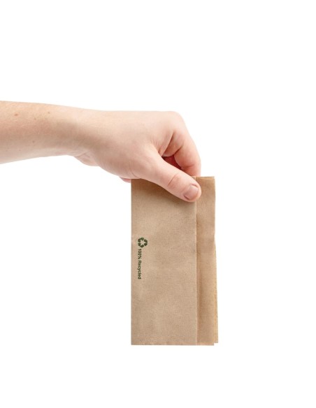 Serviettes kraft recyclées 1 pli Fiesta Recyclable 6000 pcs