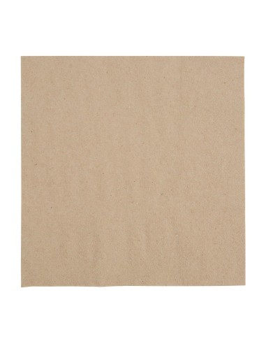 Serviettes snacking 2 plis 330mm kraft - Lot 2000 | Fiesta Recyclable