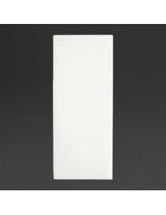 Serviettes pochettes Airlaid Fiesta Recyclable Premium blanc 48x40 cm - lot 400