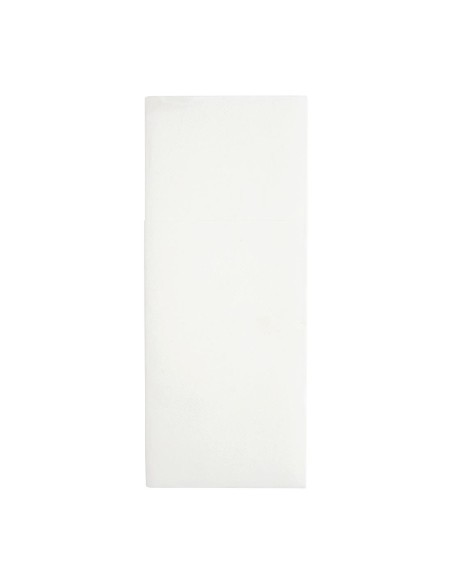 Serviettes pochettes Airlaid Fiesta Recyclable Premium blanc 48x40 cm - lot 400