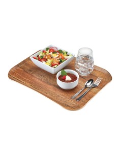 Plateau polyester Century Cambro chêne brun 330x430 mm 2