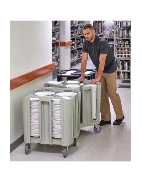 Chariot à assiettes Cambro Série S - 227 kg, 45-70 plats