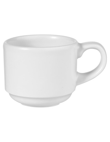 Tasses empilables Churchill White 85 ml - lot de 12