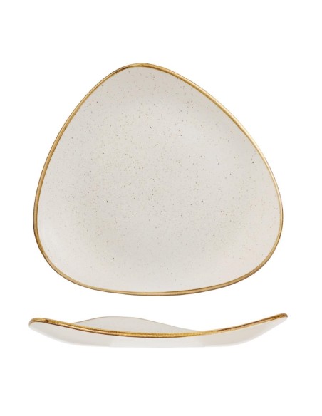Assiettes triangulaires Churchill Stonecast 265mm - lot de 12
