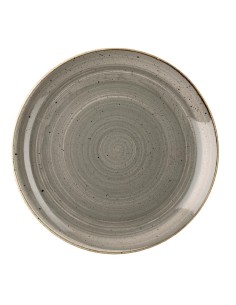 Assiettes rondes Churchill Stonecast Grey 324mm - lot de 6