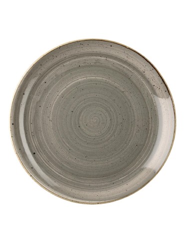 Assiettes rondes Churchill Stonecast Grey 324mm - lot de 6