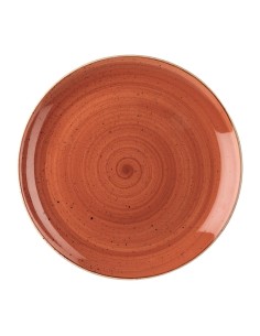 Assiettes Churchill Stonecast Spiced Orange 324mm - Lot de 6