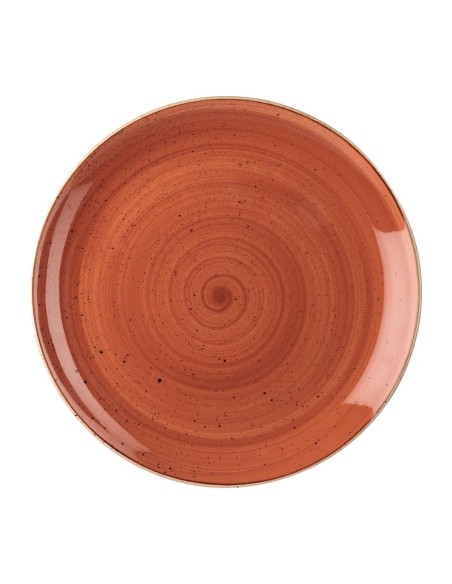 Assiettes Churchill Stonecast Spiced Orange 324mm - Lot de 6