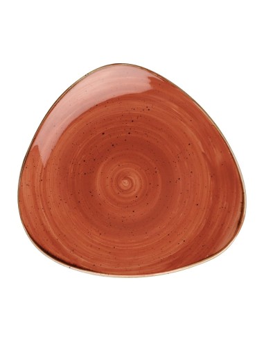 Assiettes triangulaires Churchill Stonecast Orange 192mm - Lot de 12