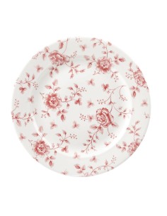 Assiettes Churchill Rose Chintz Cranberry 276mm - lot de 6