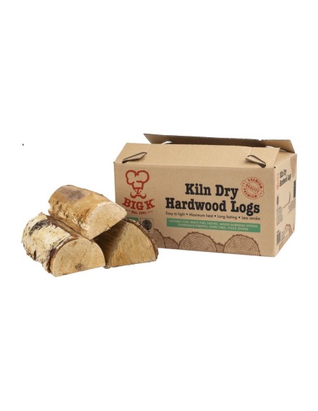 Bûches de bois dur sec Big K 8Kg - Haute performance