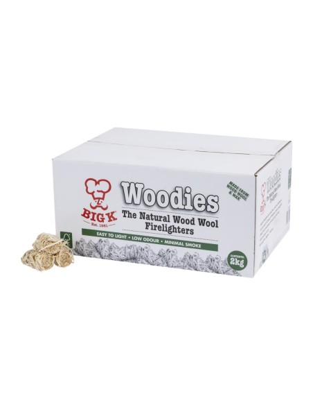 Allume-feu en laine de bois naturel Big K Woodies 2kg