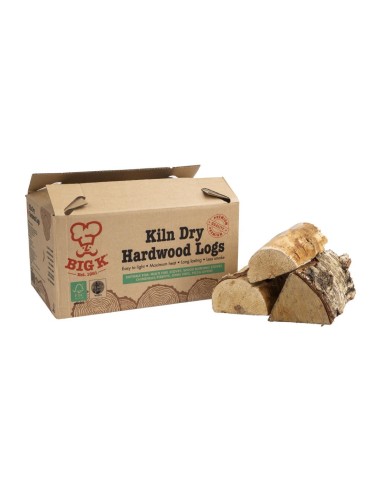 Bûches de bois dur sec Big K 8Kg - Haute performance