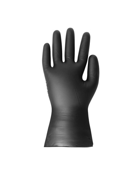 Gants vinyle noirs Hygiplas L - lot de 100